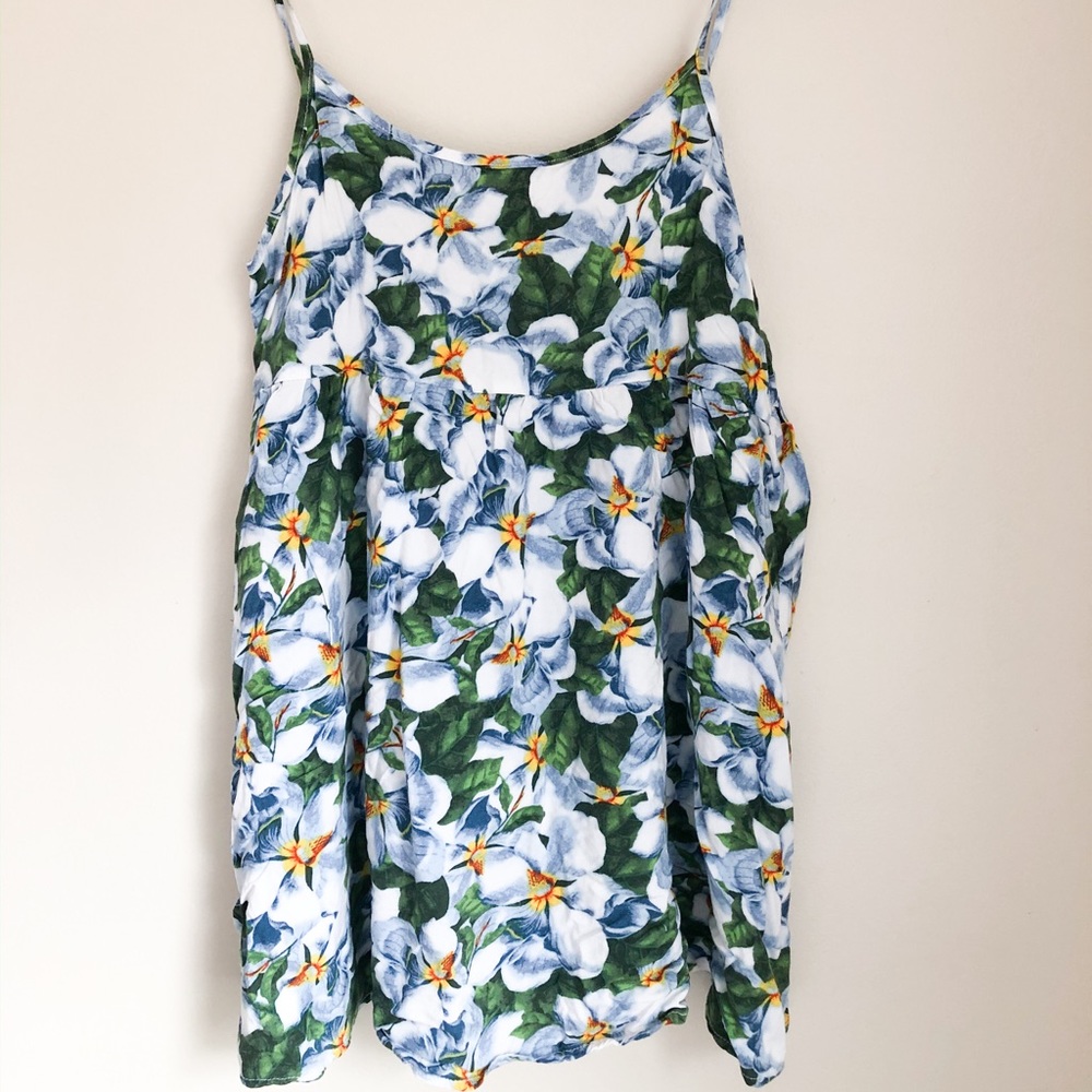 American Apparel BUMP FRIENDLY Floral Tank Tunic